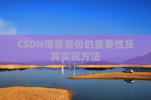 CSDN博客备份的重要性及其实现方法